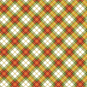 New! "Cider House" Autumn Plaid, Harvest, Fall Fabric! 100% Cotton. 1/4, 1/2, or 1 yd x 43"! By Kanvas Studio•White/Multi•Fast Ship!