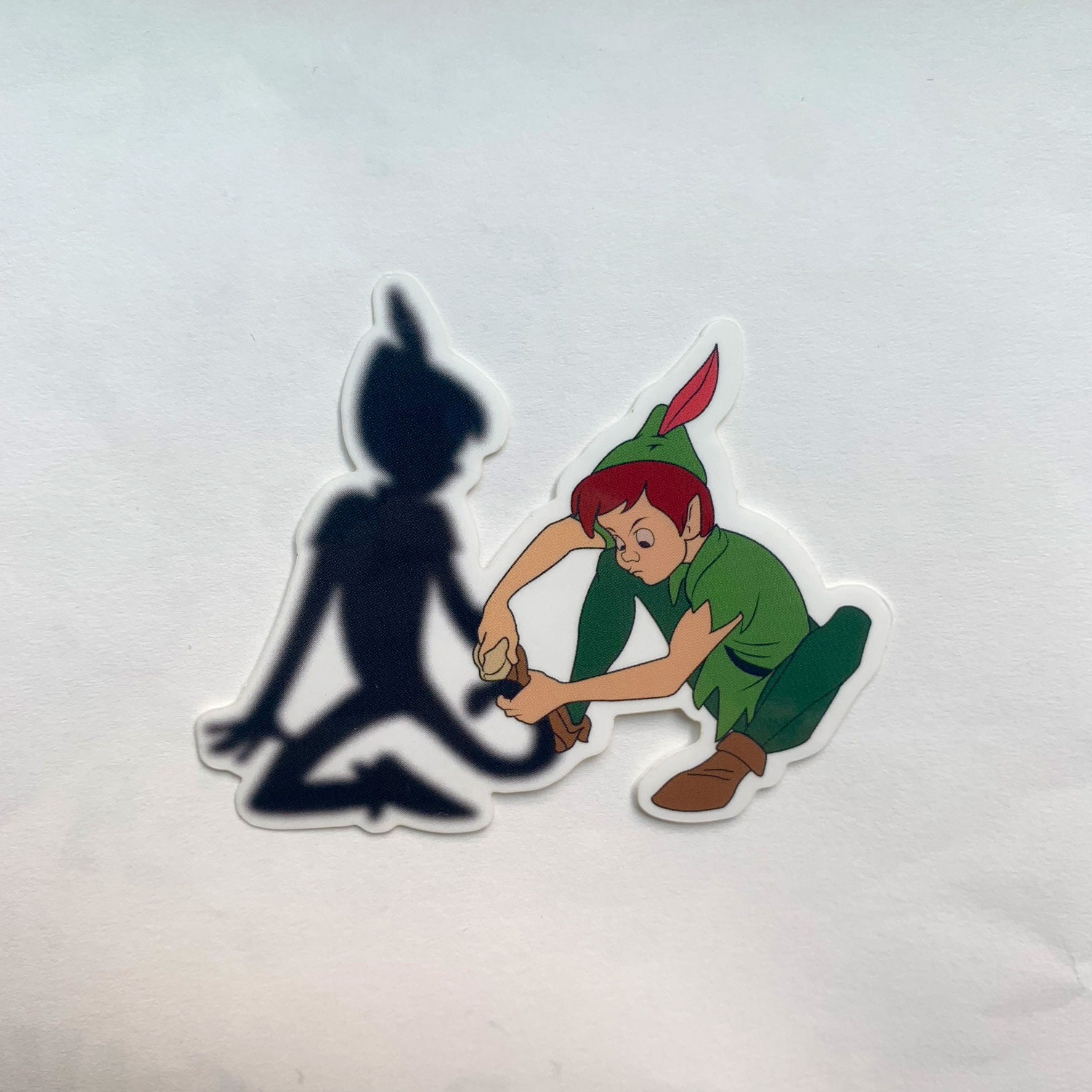 Peter Pan Vinyl Sticker Peter Pan and His Shadow Etsy