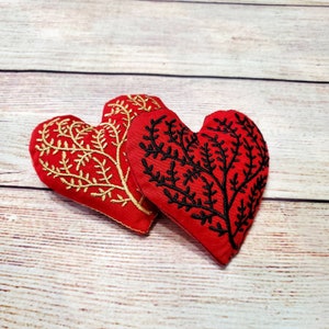 Heart Tree Catnip Toy - Organic Catnip Cat Toy - Embroidered Cat Toy - Handmade Cat Toy, Valentine's gift for cats