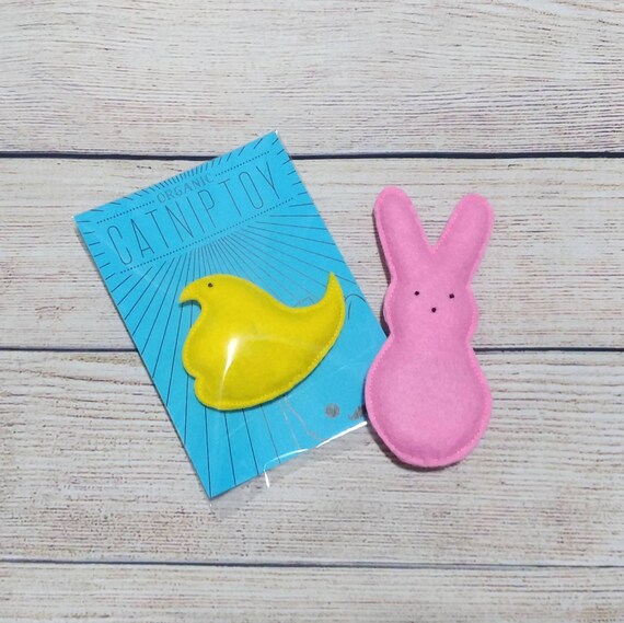 Easter Marshmallow Peeps Catnip Cat Toys Easter Treat for Cats