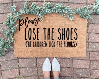 No Shoes Doormat Etsy