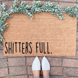 Christmas Doormat,Merry and Bright Welcome mat, Holiday Door mat, Christmas Decor, Holiday Decoration, Outdoor Decor, Funny Holiday Doormat