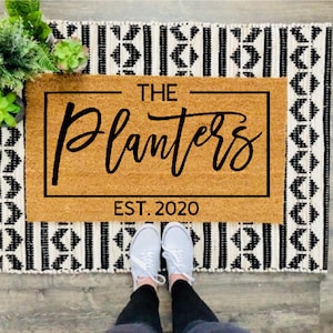 Housewarming Gift, Wedding Gift, Custom Doormat, Personalized Doormat, Closing Gift, Welcome Doormat, Front Door Mat, Monogram Rug