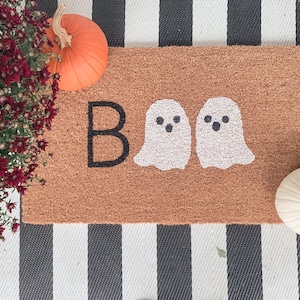 Boo Welcome Mat, Fall Decor, Doormat, Door mat, pumpkin season, pumpkin decor, Halloween Decor, new homeowner gift