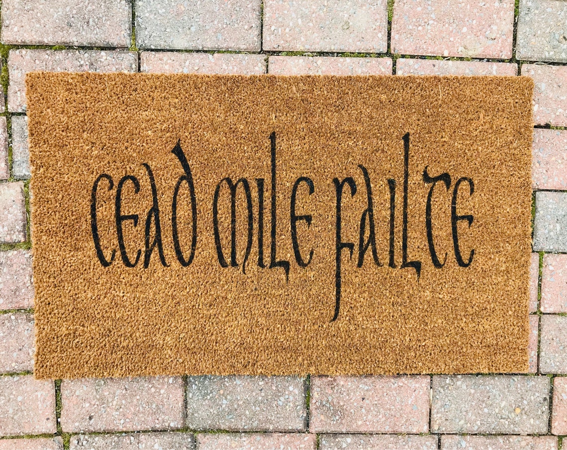 Cead Mile Failte Doormat Irish Doormat St. Patrick's Etsy