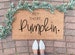 Hey There Pumpkin Welcome Mat, Doormat, Door mat, Pumpkin Season Decorations, thanksgiving doormat, Halloween Decor 