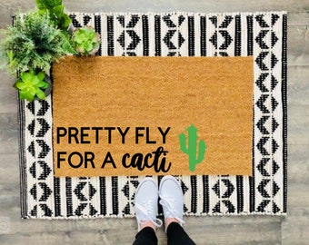 Cactus Doormat / Doormat / Welcome Mat / Housewarming Doormat / Succulent Doormat / Summer Doormat / Cactus Decor / Cactus