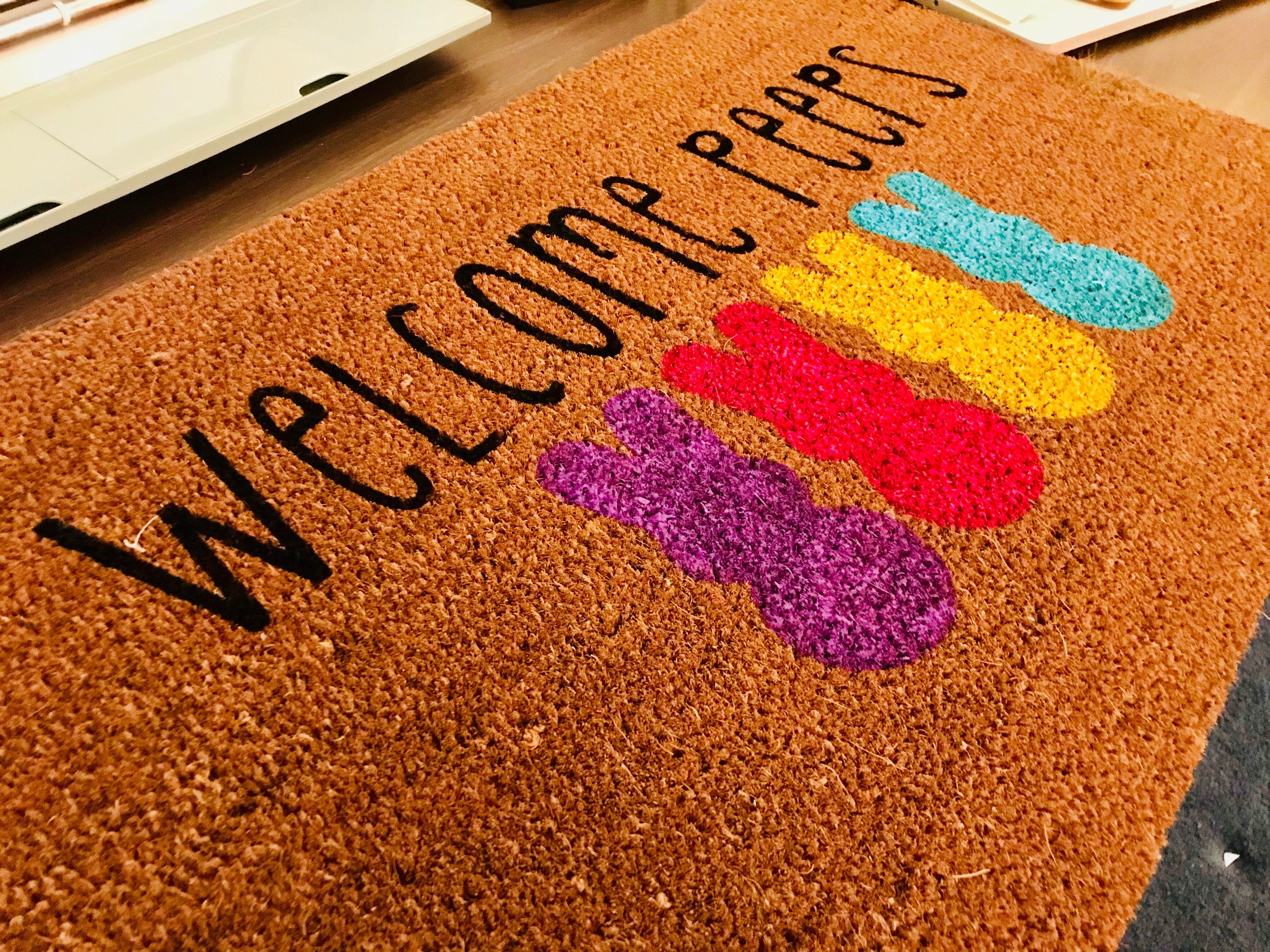 Easter Door Mat Doormat Mat Peeps Mat Etsy