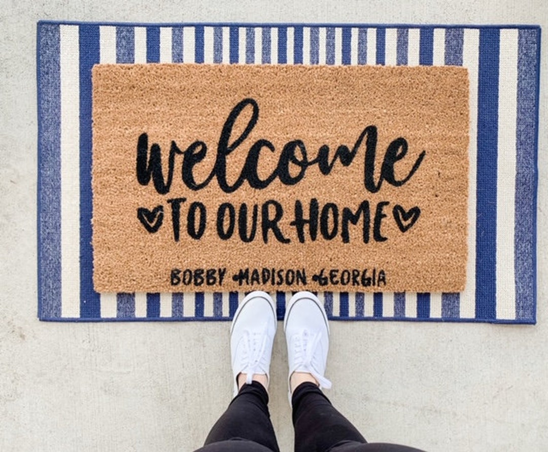 Custom Doormat Couple's Doormat Housewarming Gift Etsy Australia