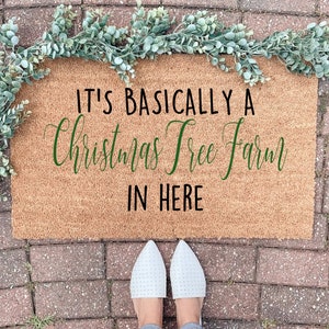 Christmas Doormat,Merry and Bright Welcome mat, Holiday Door mat, Christmas Decor, Holiday Decoration, Outdoor Decor, Funny Holiday Doormat