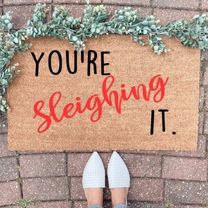 Christmas Doormat, Winter Doormat, Door mat, Christmas Decor, Holiday Decorations, Outdoor Christmas Decor, Funny Doormat, Holiday Decor