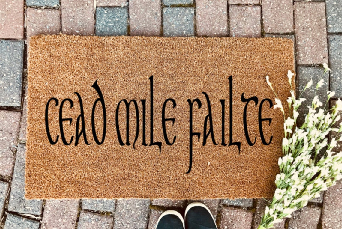 Cead Mile Failte Doormat Irish Doormat St. Patrick's Etsy