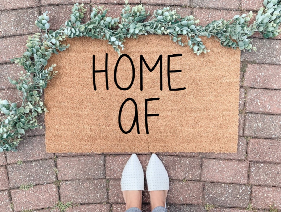 Home AF Doormat Homebody Shoes Off Doormat Funny Doormat Etsy España