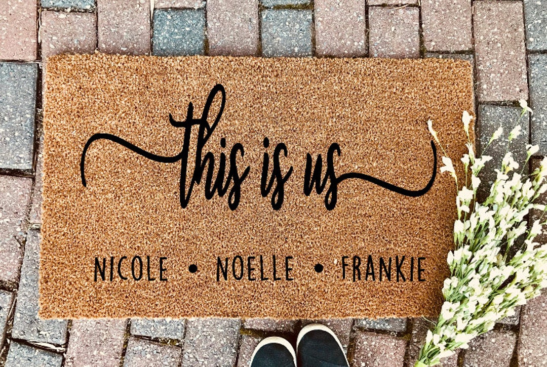 This is Us Custom Doormat Family Door Mat Custom Door Mat Etsy