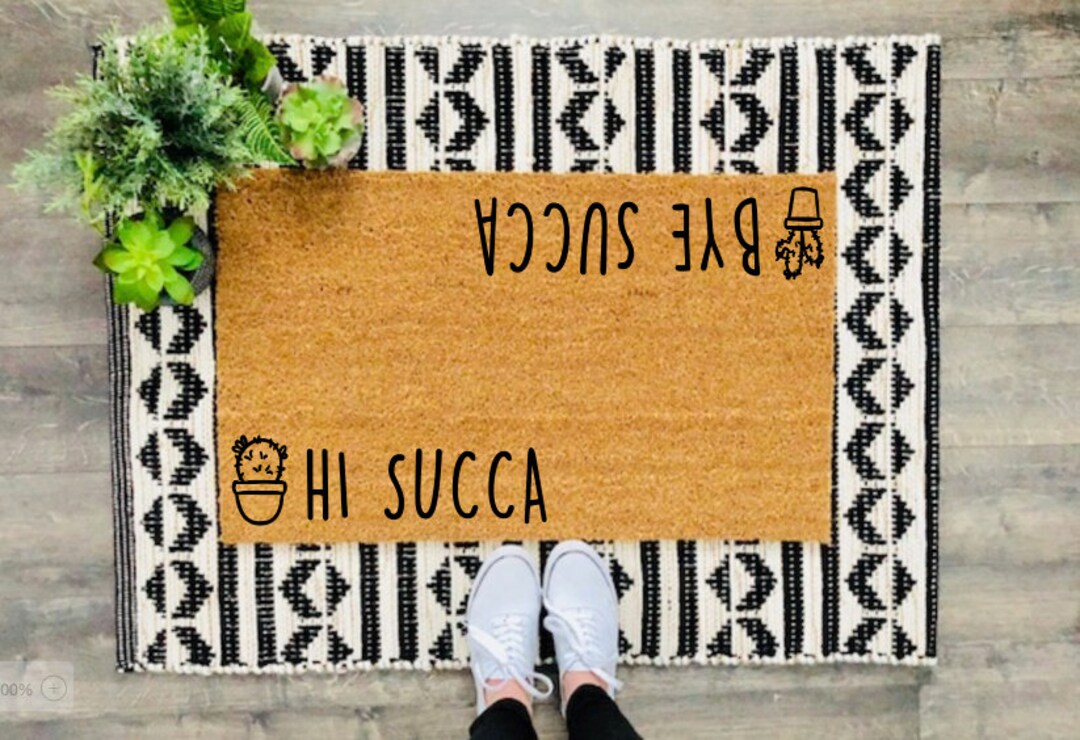 Hi Succa Doormat / Mat / Doormat / Housewarming Etsy