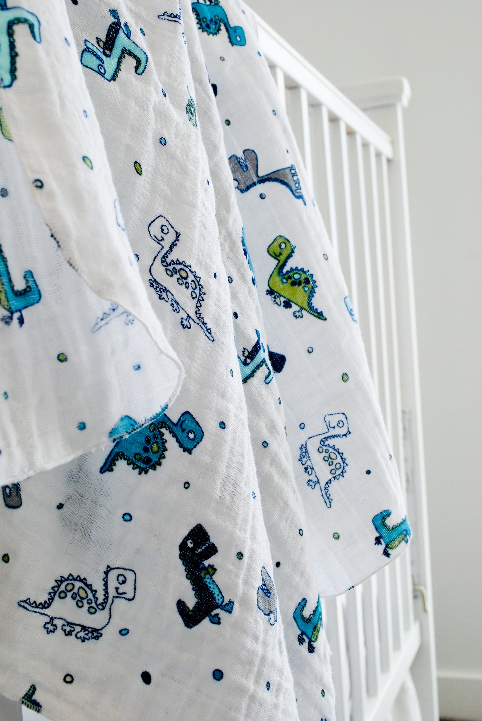 Dinosaur Double Gauze Swaddle Blanket Swaddle Blanket for Etsy