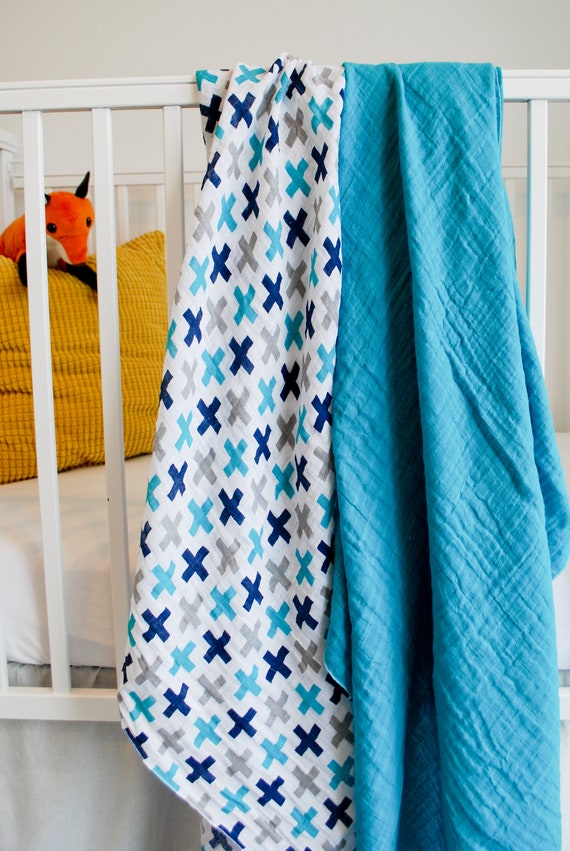 muslin blankets boy