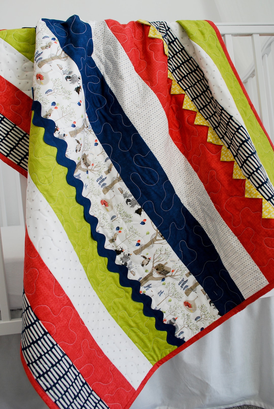 Clearance Reduced 44.00 Dollars, Baby Blanket Fox and Friends Have a