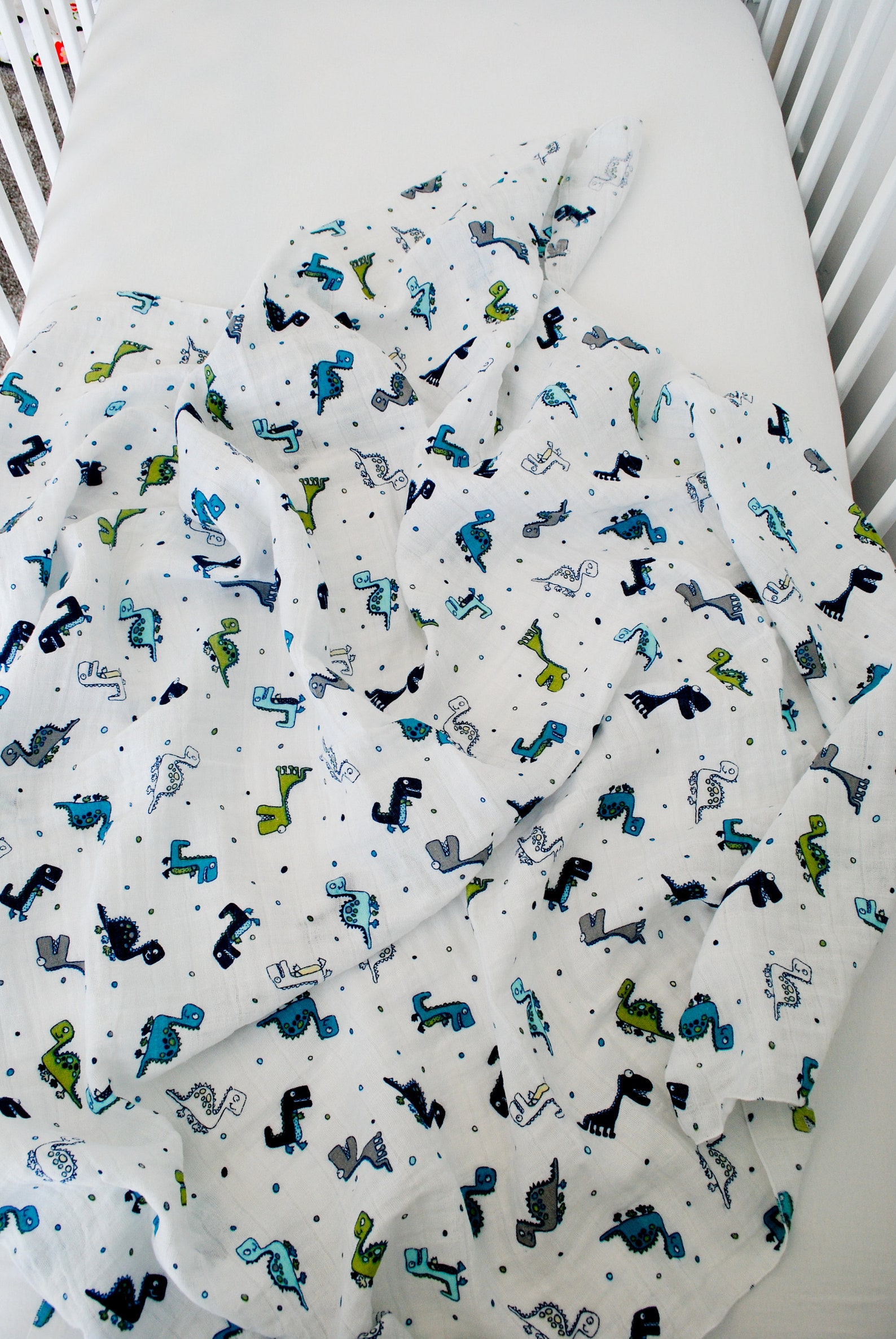 Dinosaur Double Gauze Swaddle Blanket Swaddle Blanket for Etsy
