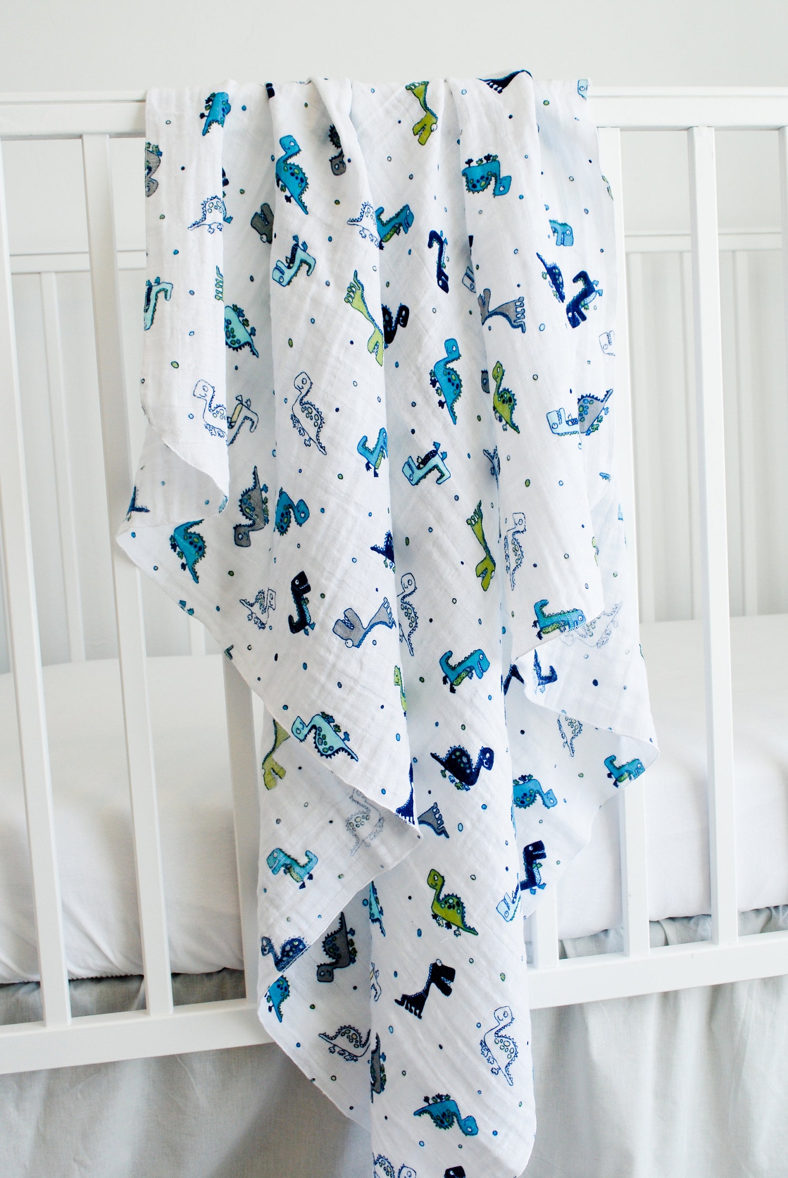 Dinosaur Double Gauze Swaddle Blanket Swaddle Blanket for Etsy