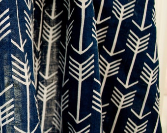 Navy BlueArrow Swaddle Blanket, Newborn Gauze Swaddle Blanket, 100% Cotton Swaddle Blanket for Newborns, Baby Shower Gift