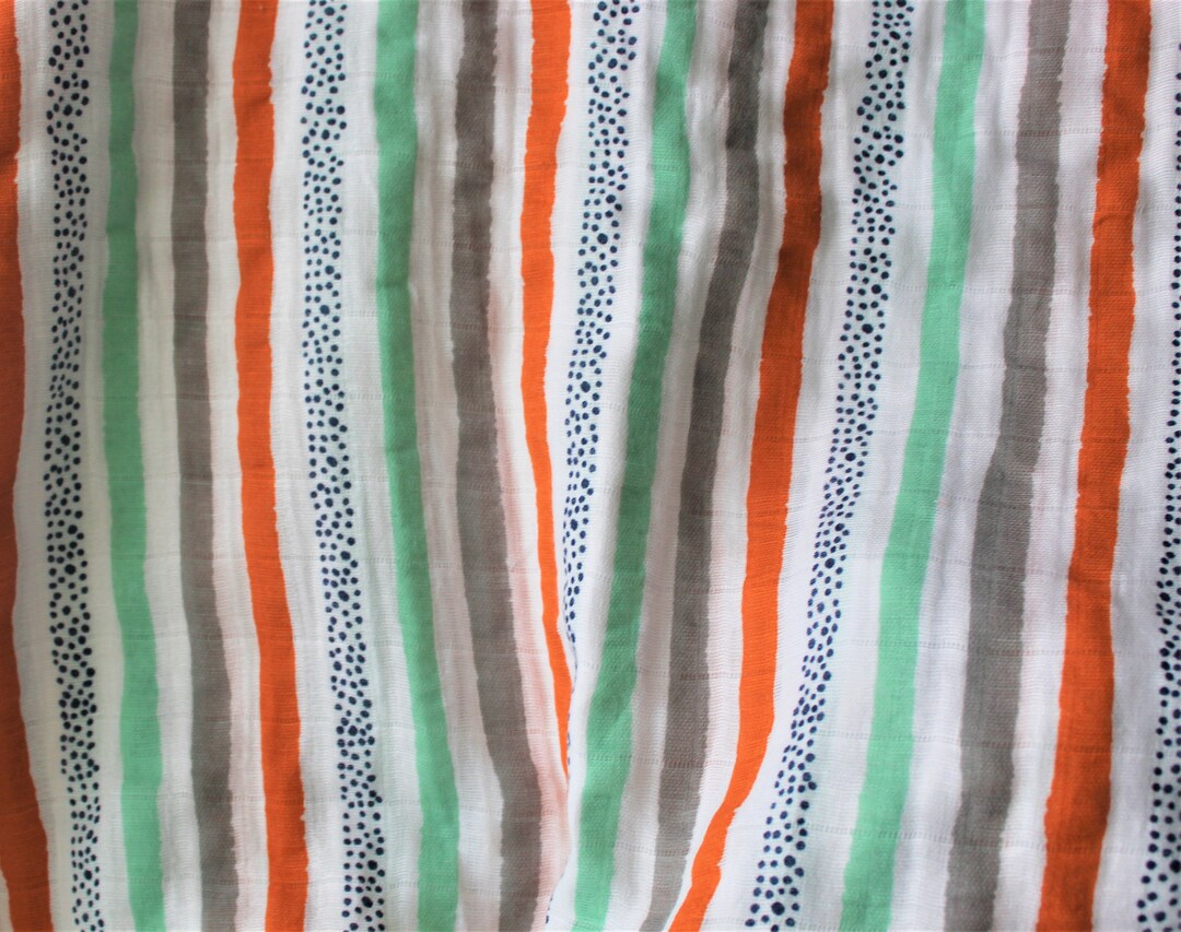Sold by the Yard. Muslin Fabric, Double Gauze Fabric, Multicolored