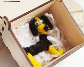 Dog lover gift box Pipecleaner Dog miniature animal for kids chenille figure gift for dog lovers kids pipe cleaner colorful dog
