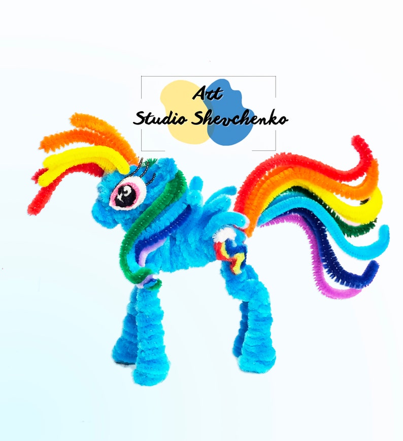 Unicorn Pinkie Pie Pony Horse Pipe Cleaner, My Unicorn Horse Gift for