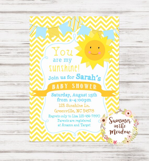 sunshine baby shower
