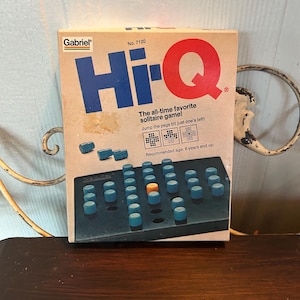Hi-Q Solitaire-spel Vintage klassiskt pinnehoppningsspel