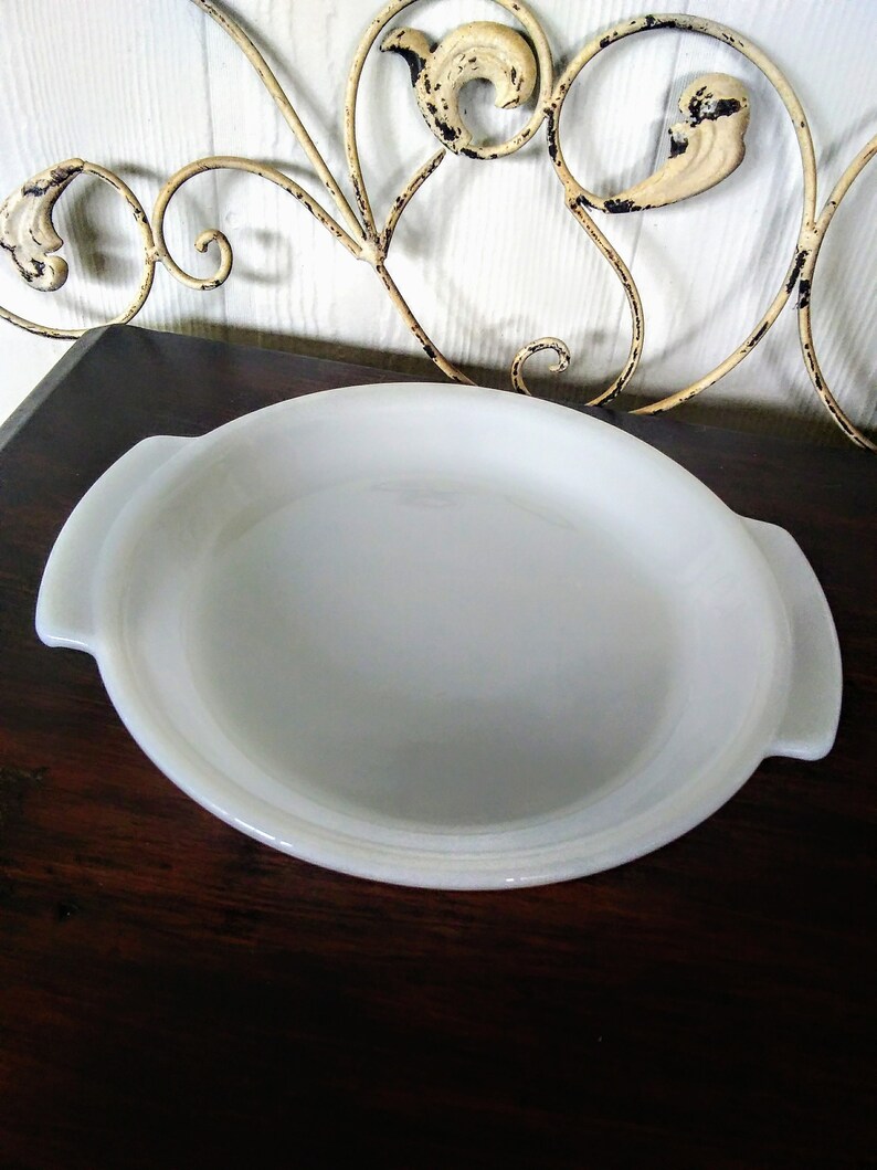 Fire King// Milk Glass// Pie Dish//vintage Pie Plate Etsy