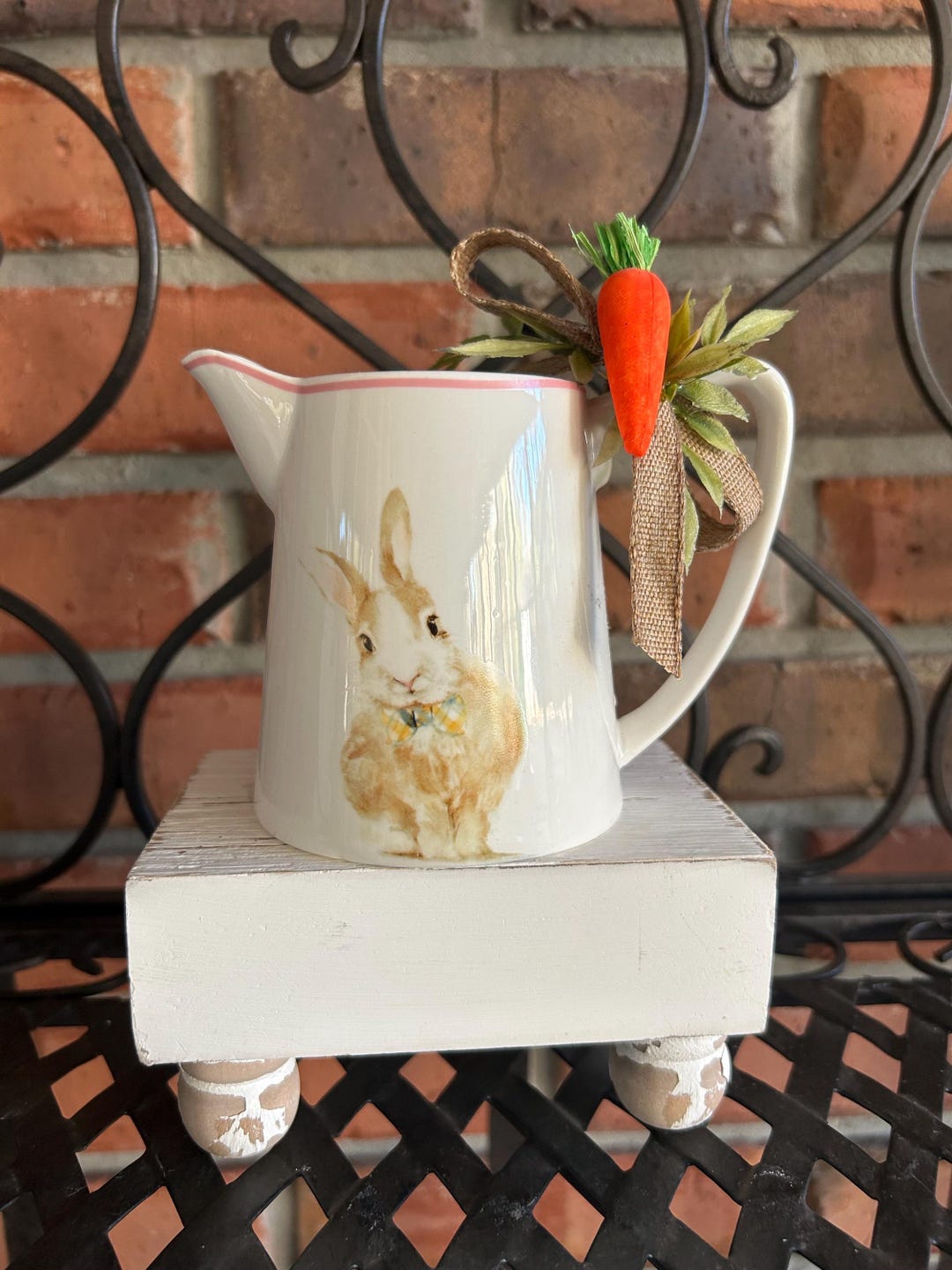 Easter Creamer Porcelain Bunny Small Pitcher - Etsy