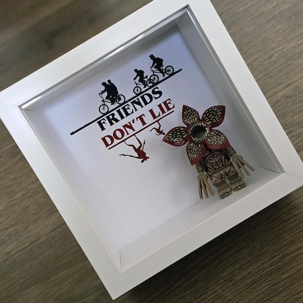 Stranger Things Demogorgan Mini Figure Gift Frame, Christmas, Birthday Present