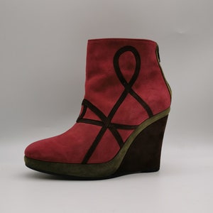 Nathalie Garçon for André Bottines wedge leather size 36