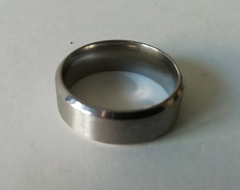 man's stainless steel ring