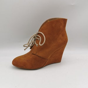 Trafaluc wedge ankle boots leather size 37
