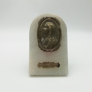 religious image marble and brass