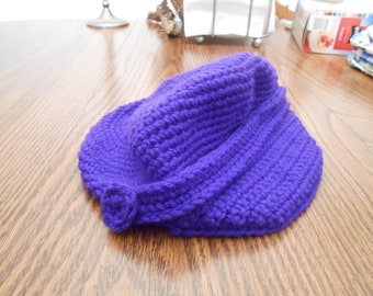New HANDMADE Purple Winter Hat
