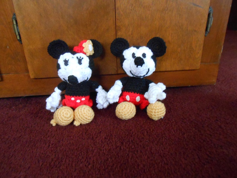 New HANDMADE Disney/'s Mickey Mouse and Minnie Mouse