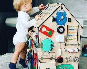busy house busyboard sensory desk montessori toy desk gift for kids toddlers toys wood toys busy cube gift for kidschristmas gift - Christmas Toys For Toddlers busy house busyboard sensory desk montessori toy desk gift for kids toddlers toys wood toys busy cube gift for kidschristmas gift - Christmas Toys For Toddlers
