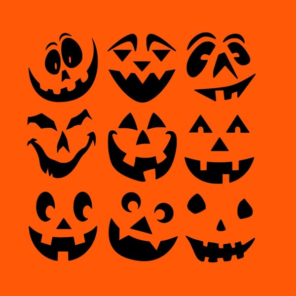 Jack O Lantern Face Etsy