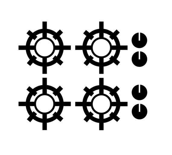 Kitchen Stove Burner Printable Template