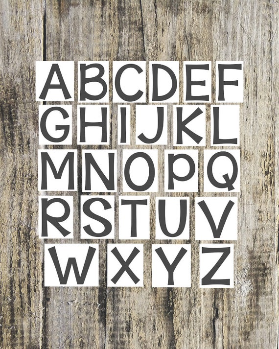 Self-Adhesive CAPITAL Alphabet Letters Stickers Permanent A-Z