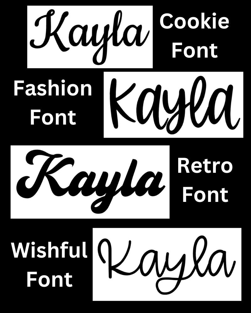 Cursive Quotes Sticker Cursive Name Decals-personalized Vinyl Stickers-script Words for ...