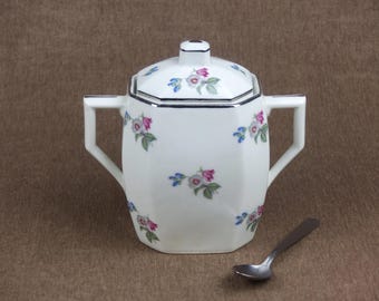 Art Deco LIMOGES Porcelain Sugar Bowl