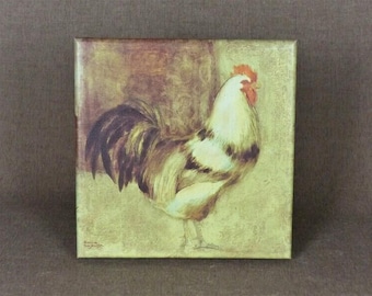 French Farmhouse Rooster Canvas Print