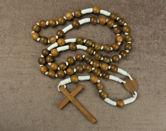 Vintage French LOURDES Wall Rosary Prayer Beads