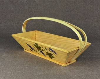 Rustic French Farmhouse Trug Basket