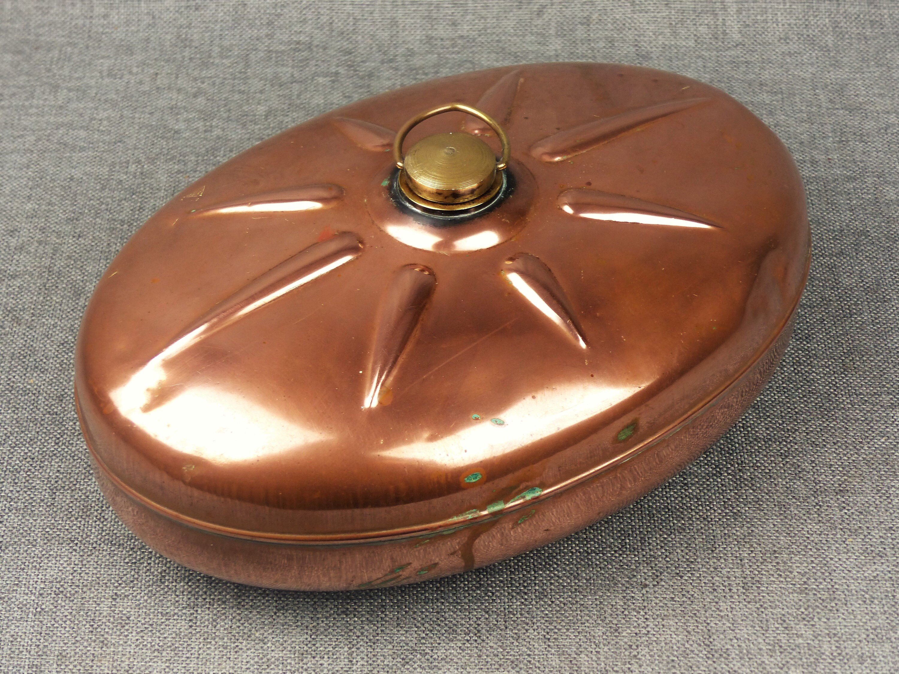 Vintage French Copper Bed Warmer