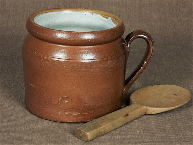 Vintage French Earthenware Confit Pot, Crock image 8